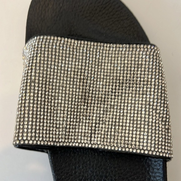 Bling Slides.  Silver/Black. Size US 11. EU 42 - Picture 5 of 7